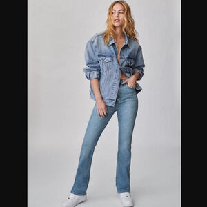 NWT Aritzia Denim Forum The Bailey High Rise Boot